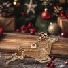 Wooden Christmas Ornament, Reindeer Skeleton Christmas Ornament (TO24)