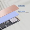 Mauknci M.2 Heatsink Copper Thin Heatsink for Desktops Laptops M.2