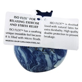 Isoflex for Stress Relief and Hand Exercise Marblized Assorted Colors,(1 Pack)