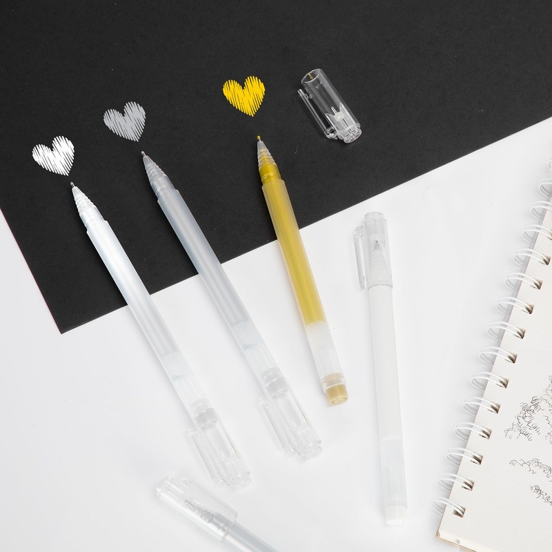 SMOOTHERPRO Silver Gel Pen Set, 3 Pcs 1.0 mm Bold