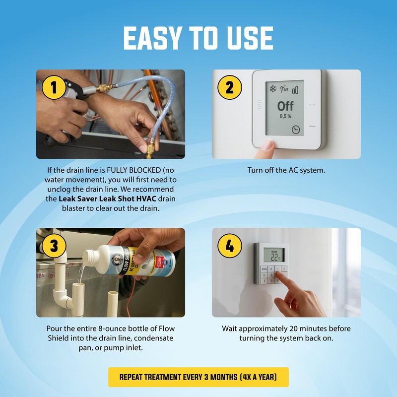 AC Drain Line Cleaner | Prevent Buildup and Overflow |