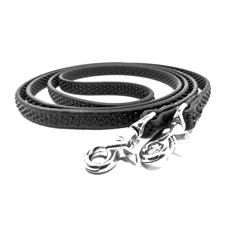 Ultimate Bitless Bridle Super Grip Reins with Bumps (Black)