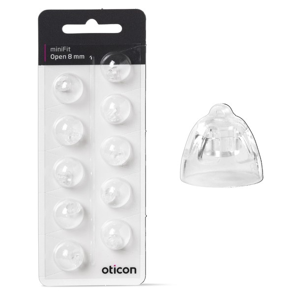 Oticon 8mm MiniFit Domes (2 Packs-20 Domes)