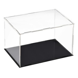 sourcing map Acrylic Clear Display Case Box Dustproof Protection Showcase Cube Collectibles Show Box 25x15x15cm
