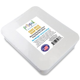 Primal Elements Goat Milk Soap Base - Moisturizing Melt and Pour Glycerin Soap Base for Crafting and Soap Making, Easy to Cut - 10 Pound