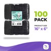 AMZ Disposable Boot and Shoe Covers. Pack of 100 Black