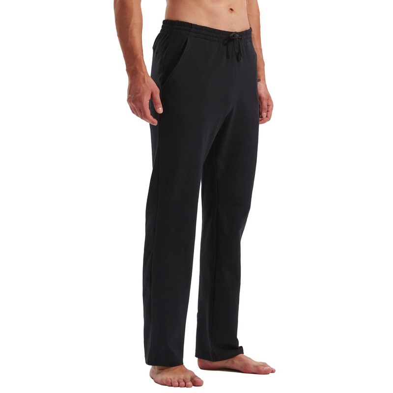 Willit Men's Cotton Yoga Sweatpants Athletic Pants Open Bottom Exercise