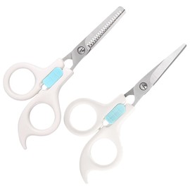 FRCOLOR 2PCS hairdressing cutter kids suits Barber Hairdressing Kit hair cutting shears hair tie cutter for kids Hair Styling Tools Clippers child white Japanese-style