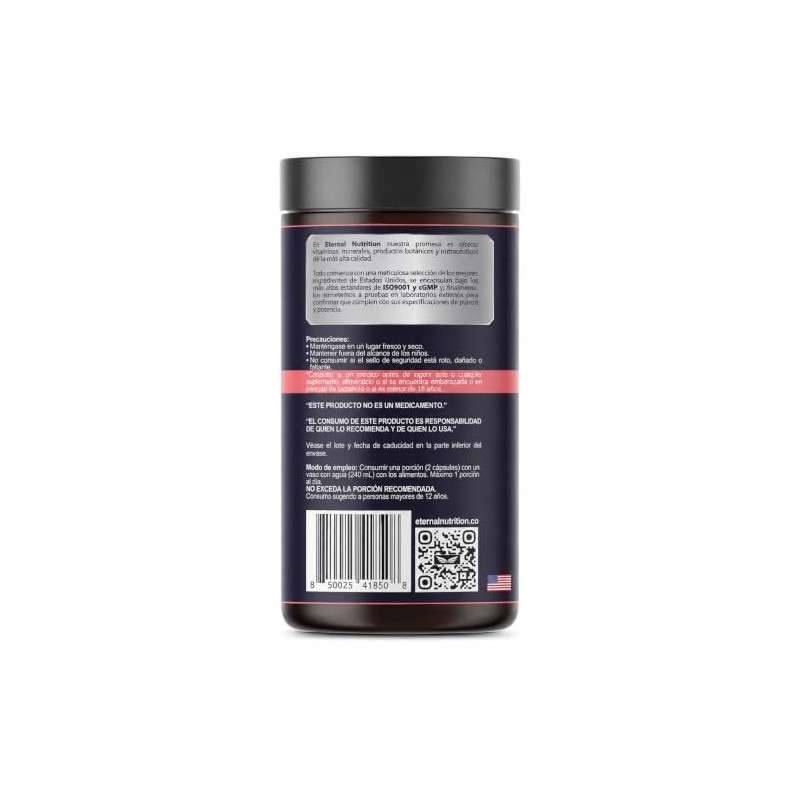ETERNAL NUTRITION Women's Essentials: Maca y Adaptógenos Mujer (200 Caps)