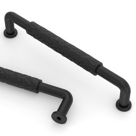 Asidrama 10 Pack Matte Black Cabinet Hardware - 5 Inch(128mm) Kitchen Cabinet Handles for Cupboard Drawer Pulls