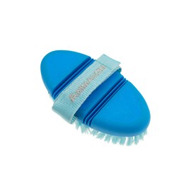 Animalon Horse Cleaning Toy for Children | Brush in Blue | Children's Brush Blue | Flexible & Ergonomic Children's Horse Brush with Velcro Closure | Horse Cleaning Toy Children | Horse Gifts for