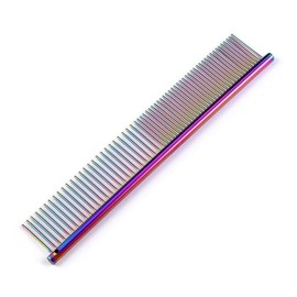 1 Piece Pet Comb Stainless Steel Dog Comb Cat and Dog Metal Comb Pet Detangling Grooming Tool for Small Large Medium Animals Cats Horses,metal dog comb,dog combs for grooming