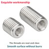 Qrity 20 Pcs Thread Inserts, Threaded Sleeves, M8 x 10mm