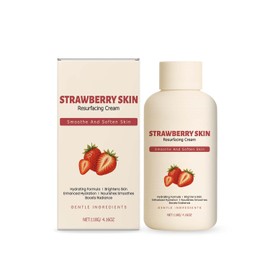 Strawberry Skin Cream with Triple Acid for Daily Body Exfoliation