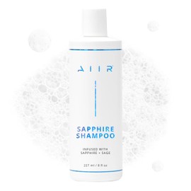 AIIR Sapphire Shampoo - Natural Shampoo for Hair Growth & Hair Shine - Crystal Infused Hair Care, Vegan, Sulfate Free Shampoo - Color Safe Shampoo, Professional Shampoo - 8 oz