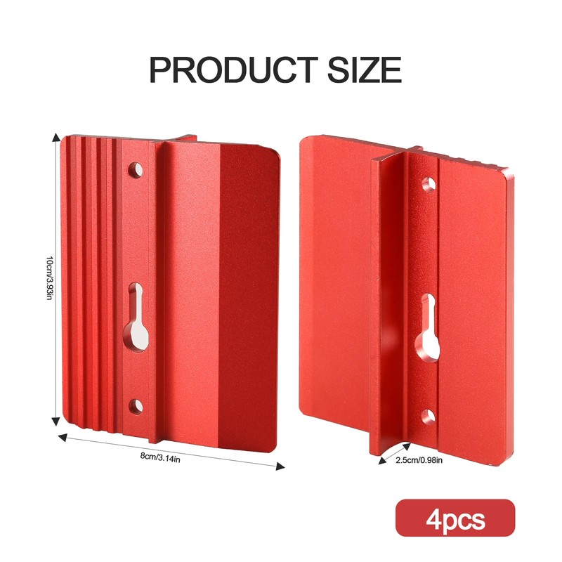4 Pcs Aluminum Drywall Fitting Tool Supports Board,For Installation Drywall,