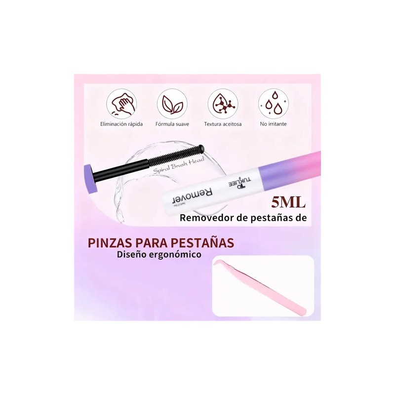 560pcs Kit Extensiones De Pestañas Negras - Efecto Natural