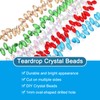 PATIKIL 2 Strands 180-190Pcs Teardrop Crystal Beads, 12x6mm Faceted Teardrop