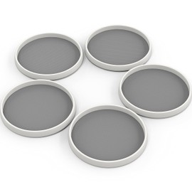 Simple Houseware lazy susan spice organizer, 5 Pack, White