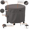 Classic Accessories Ravenna Water-Resistant 24 Inch Round Patio Ottoman/Table Cover