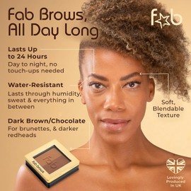 Fab Brows- Kit de plantillas para cejas LUX Duo El mejor kit de plantillas para cejas con polvos para cejas Duo y polvos iluminadores