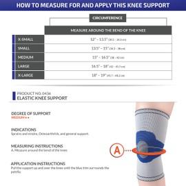 Champion Elastic Knee Support Compression Sleeve, X-Small