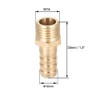 sourcing map Brass Metric Barb Connector Barb Hose Nozzle 10mm