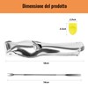 Esshogo Chestnut Cutter, Nutcracker Stainless Steel, Multifunctional Chestnut Tongs, Chestnut