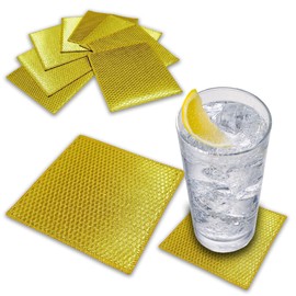 MMmall Cloth Snack Club KTV Absorbent Coasters, 10-Piece Set (Black, Rectangular)