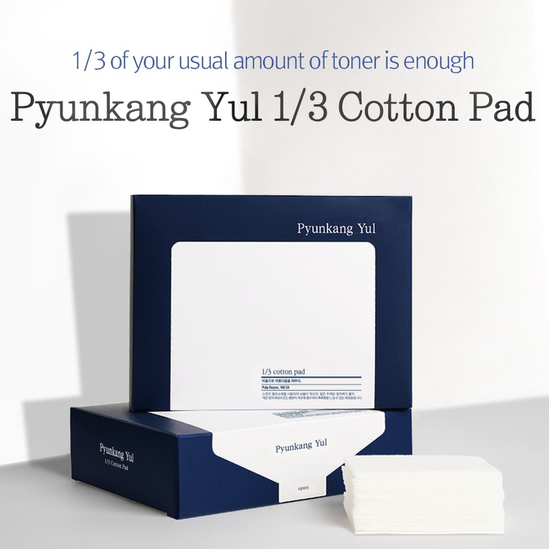 Pyunkang Yul [Pyunkang Yul]1/3 Cotton Pad (160ea) (Pulp-Rayon)