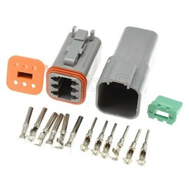FITS DEUTSCH DT SERIES MULTI PLUG WATERPROOF CONNECTOR 2 3 4 6 8 12 WAY PIN KIT (6 Pin)