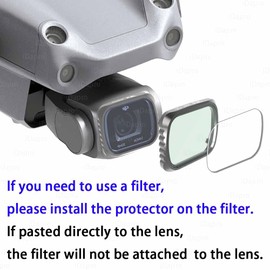 iDaPro Lens Protector for DJI Air 2S - Drone Protector [3 Pack] Tempered Glass Easy Installation