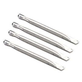 Zemibi Grill Burner Tube, 4 PC Universal Stainless Steel Pipe Tube BBQ Gas Repair Parts Kits for Brinkmann, Charmglow, Uniflame and Outdoor Gourmet Grill Models, Grill Replacement for CTB3, 15.875"