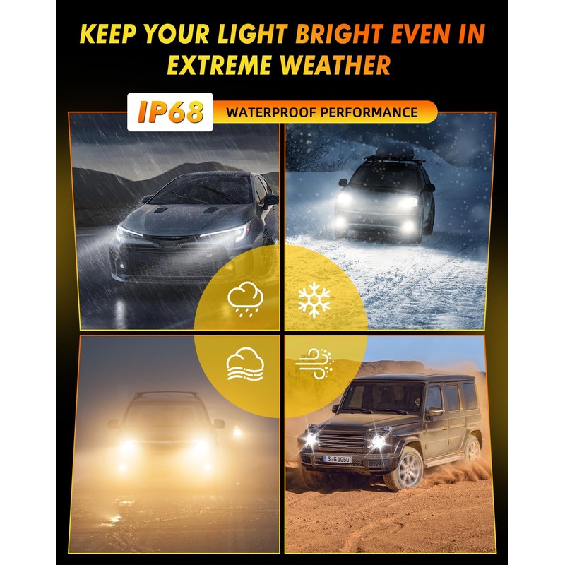Termitor H4/9003/HB2 Light Bulbs, 120,000LM 18X Ultra Brightness, Pack of