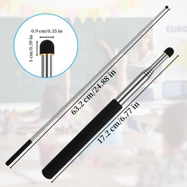 Telescopic Teacher Pointer, Teaching Pointer, Hand Pointer, Extendable Retractable Telescopic Pointer, Hand Pointer, Whiteboard Pointer for Classroom, 3 Pack
