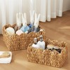 FairyHaus Wicker Basket 2Pack, Handwoven Scalloped Wicker Storage Basket with