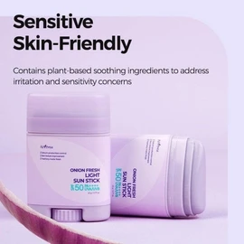 ISNTREE Protector Solar Facial en Barra Onion Fresh No Sebum Sun Stick - Coreano SPF 50+ PA++++ con Extracto de Cebolla y Zinc PCA, Matificante, 22 g
