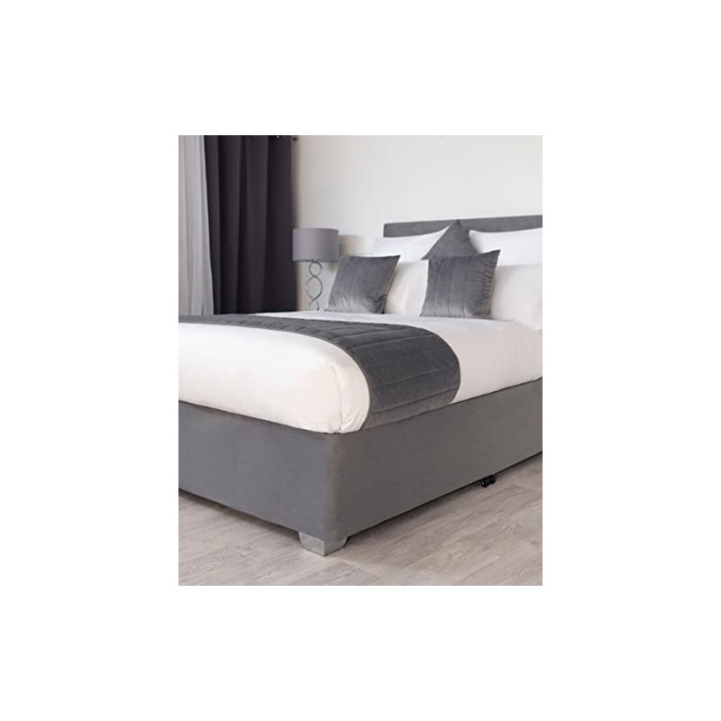 Faux Suede Divan Bed Base Wrap Deep Fit Valance in