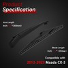 OTUAYAUTO Rear Windshield Wiper Arm Blade Set - Replacement for