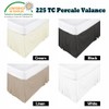 Percale Box Pleated Valance Bed Skirt for All Bed Sizes