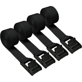 Gutezeiten Correas de Amarre Premium Cortas, Paquete de 4 Correas de Amarre Ajustables Correas de Trinquete Correas de Amarre de Trinquete Resistentes Correas de Carga con Hebilla de Leva Adecuadas Pa