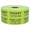 1000 L LIKED Raffle Tickets,Neon Green,Self Adhesive,Double Rolls, Use for