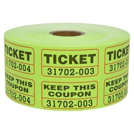 1000 L LIKED Raffle Tickets,Neon Green,Self Adhesive,Double Rolls, Use for Events, Entry, Prizes Stickers or Teacher Stickers, Classroom Stickers,Motivational Stickers for Kids Stickers for Students