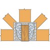 Simpson Strong-Tie HGUS3.25/10 HGUS Galvanized Face-Mount Joist Hanger for 3-1/8