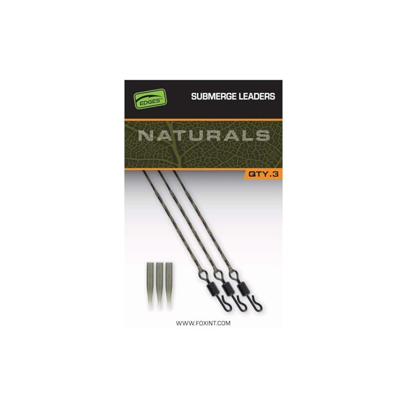 Fox Edges Naturals Submerge Leaders 30lb CAC846