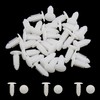 uxcell 30Pcs White Plastic Rivets Splash Guard Fastener Push Type