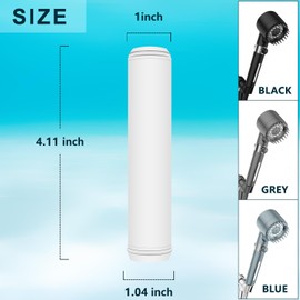 Muvxeznli Filter Replacement Compatible with PWERAN for Handheld Shower Head, Water Replacement Filter for Shower Head，filters impurities, purifies water quality(4 pack)