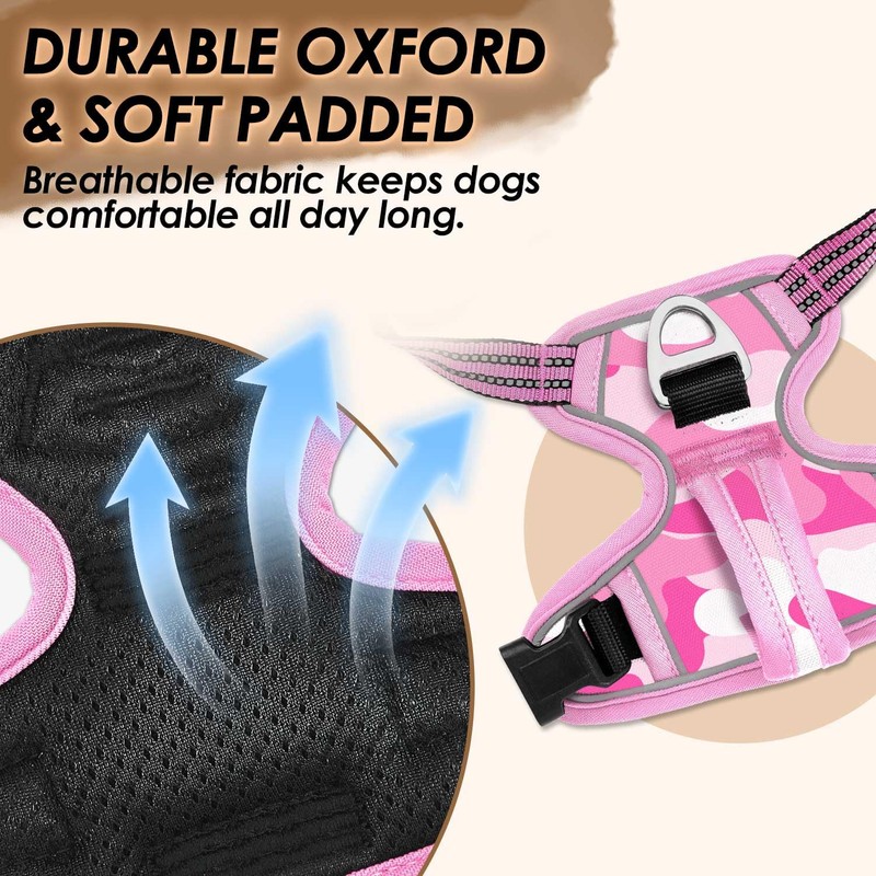 SlowTon No Pull Dog Harness, Heavy Duty No Choke Pet