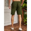 Jmierr Men's Summer Chino Shorts, Cotton, Elastic Waist, with Pockets,
