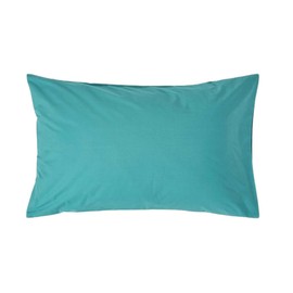 Homescapes Side Sleeper Cushion Cover 100% Egyptian Cotton 200 Thread Count, See Green, 48 x 74 cm